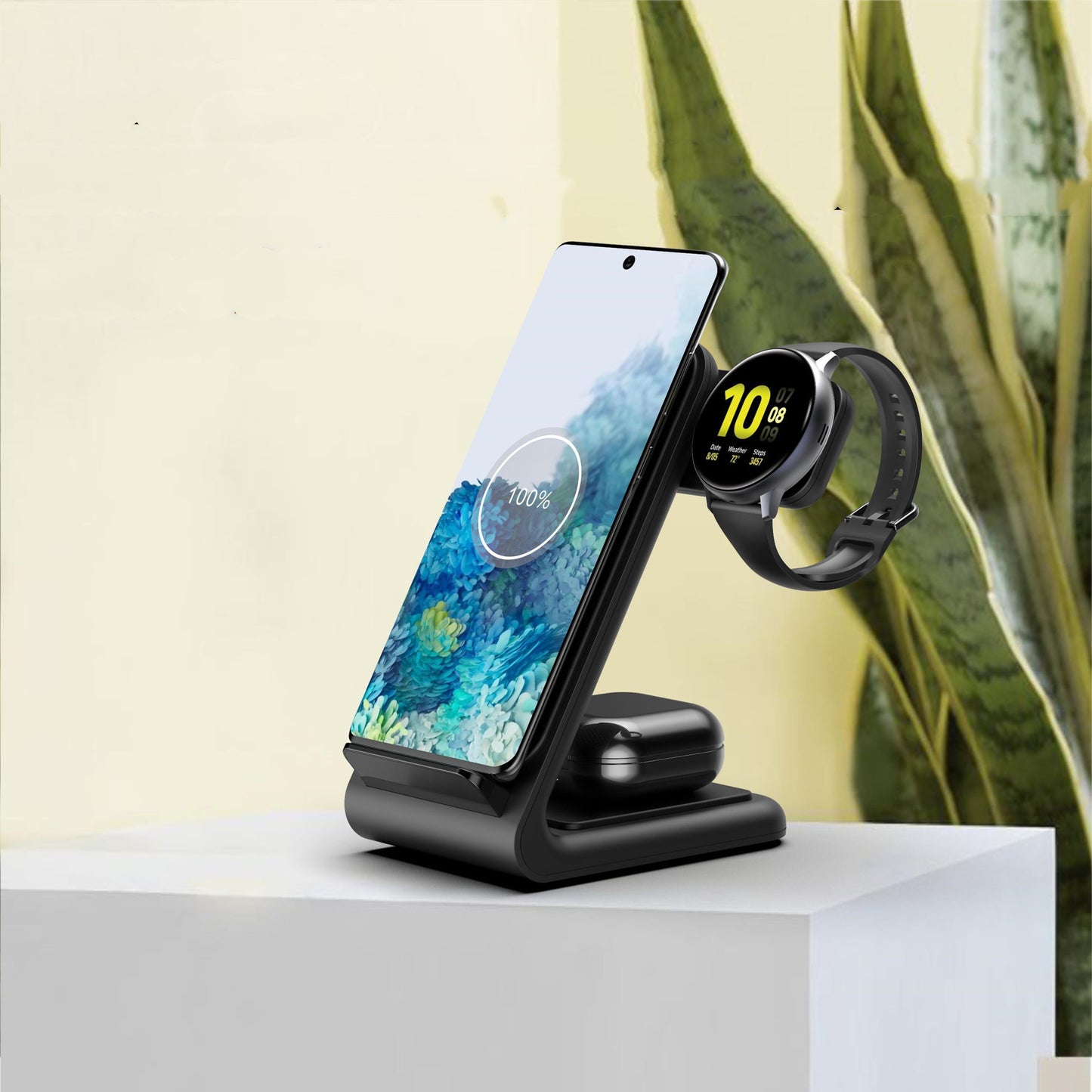 Three-in-one Fast Wireless Charger Bracket - Connect Craze