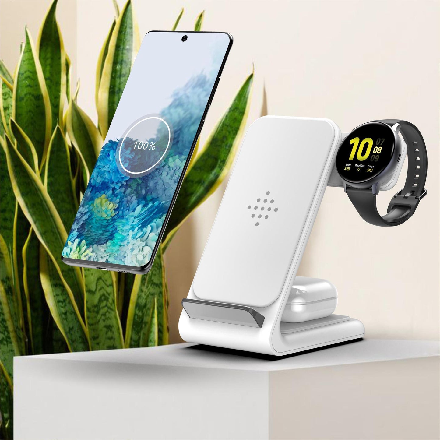 Three-in-one Fast Wireless Charger Bracket - Connect Craze