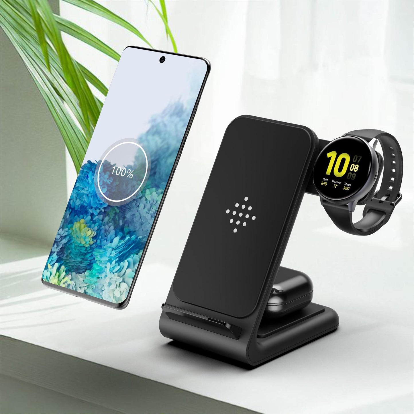 Three-in-one Fast Wireless Charger Bracket - Connect Craze