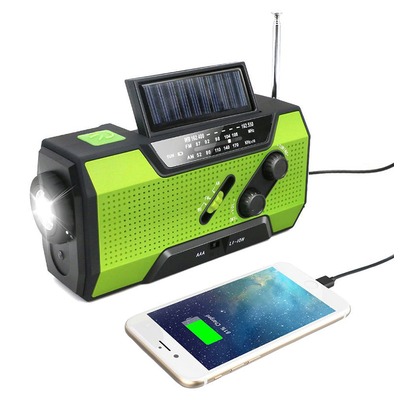 Hand crank solar radio - Connect Craze