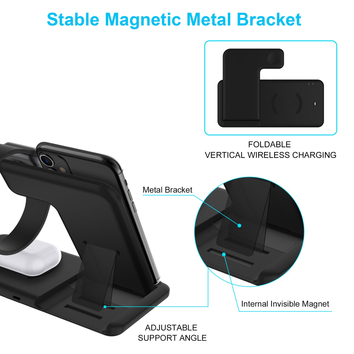 Four in one wireless charging fast charge - Connect Craze