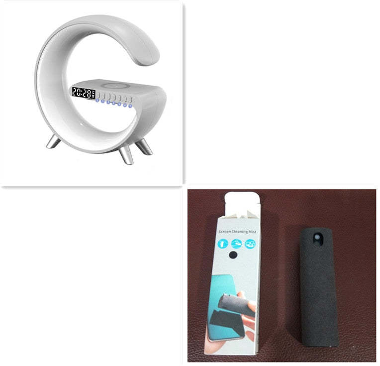 G Shaped LED Lamp Bluetooth Speake Wireless Charger - Connect Craze