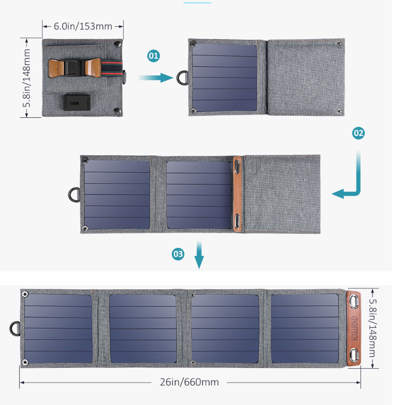 Mobile phone tablet solar charger - Connect Craze