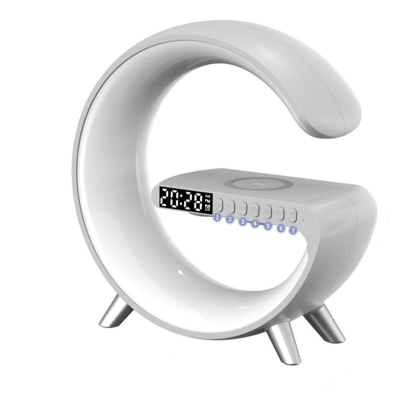 G Shaped LED Lamp Bluetooth Speake Wireless Charger - Connect Craze
