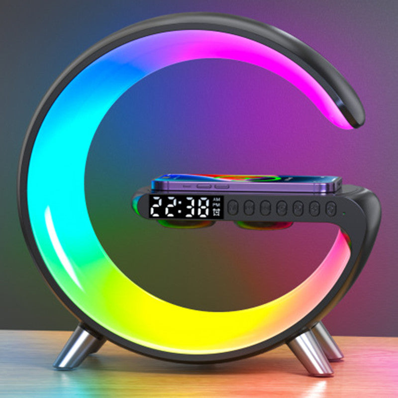 G Shaped LED Lamp Bluetooth Speake Wireless Charger - Connect Craze
