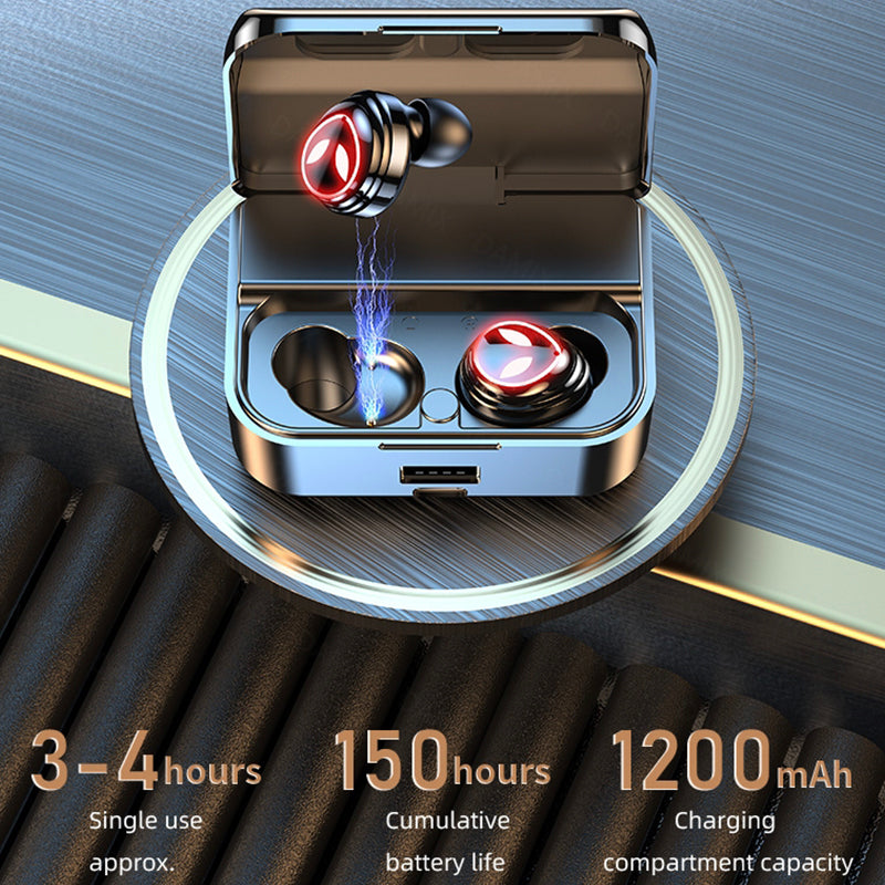 Mini Bluetooth Headset Wireless Binaural - Connect Craze