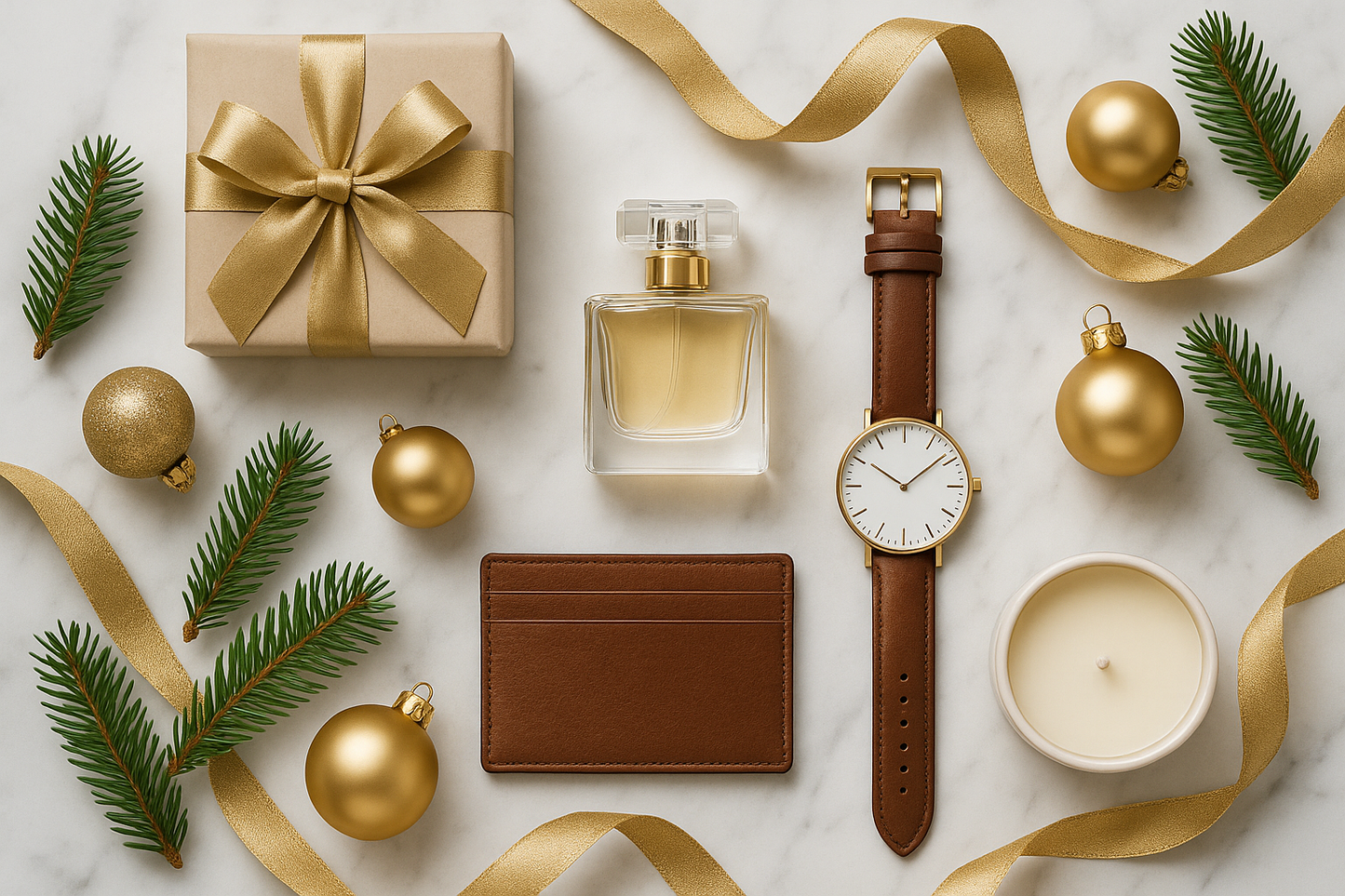 Holiday Gift Flat Lay