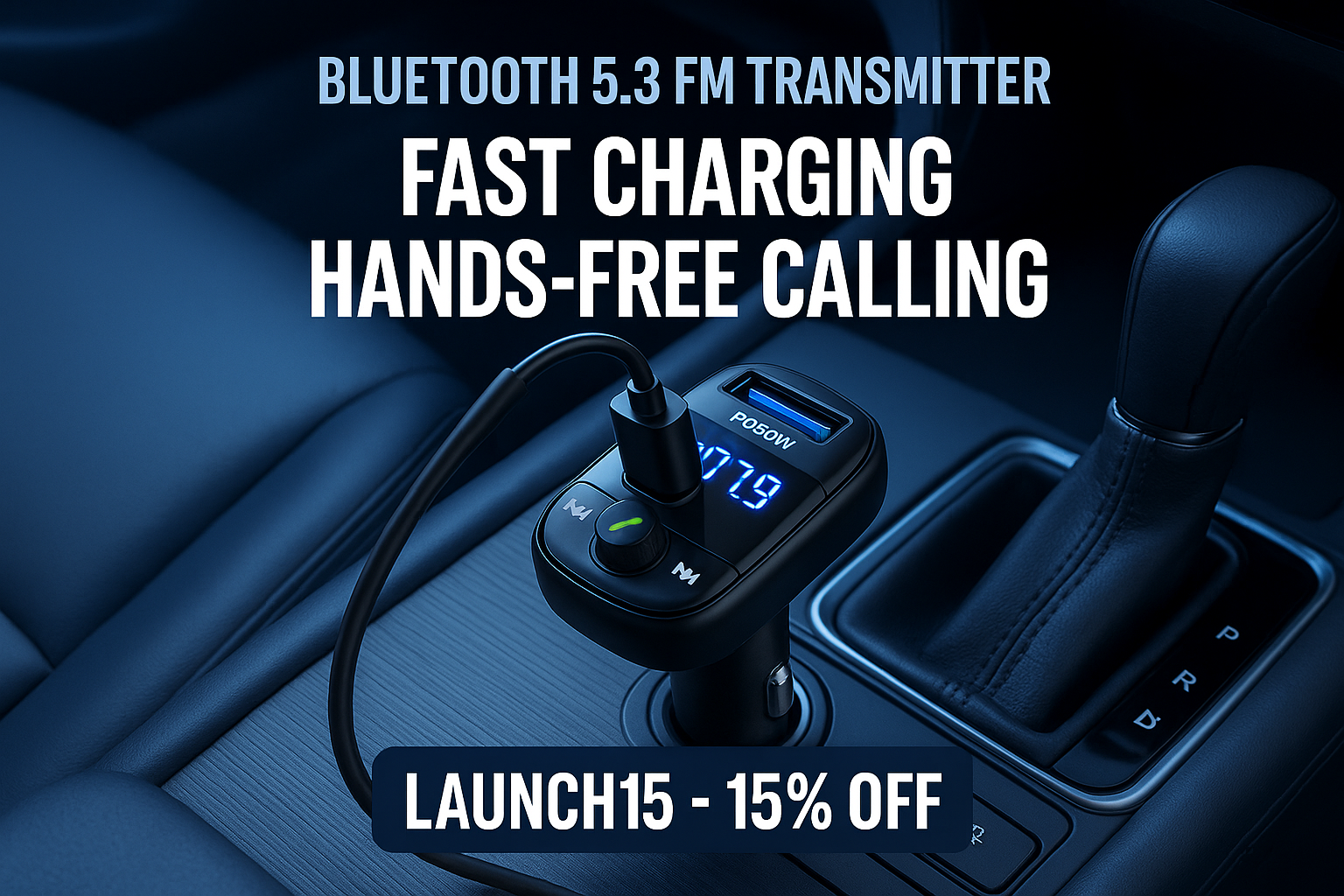 Generated social media post for Bluetooth FM Transmitter